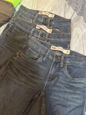 Levi's boys Jeans - Medium Blue Denim Trio